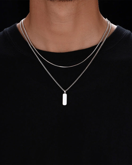 Minimal Pendentif Collier Duo