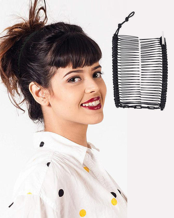 Barrette à cheveux banane rétro