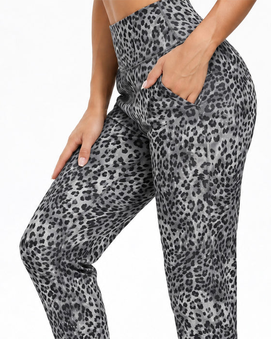 Pantalon Taille Haute Poche Unie Long