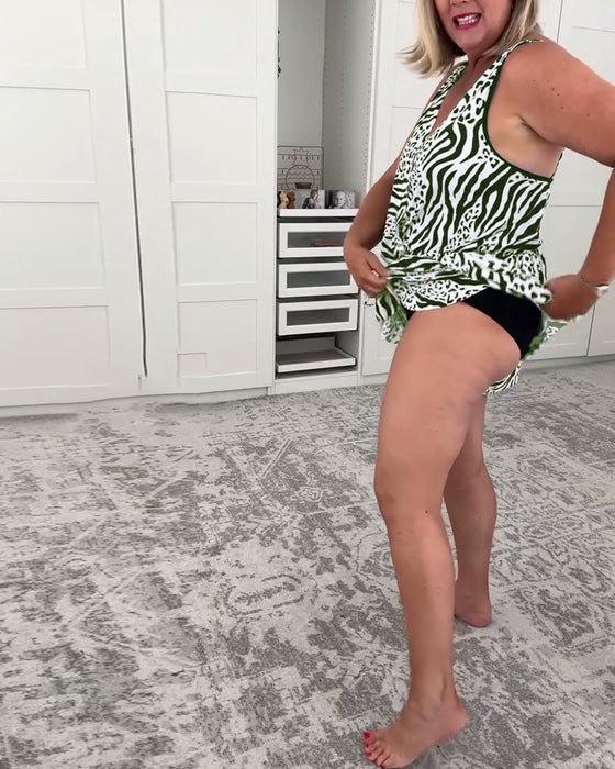 Maillot De Bain Slim Fit Imprimé Zèbre