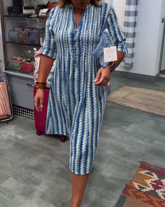 Robe À Imprimé Vagues