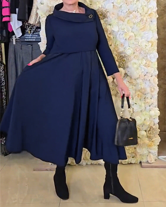 Robe Tendance Street Uni A-Ligne