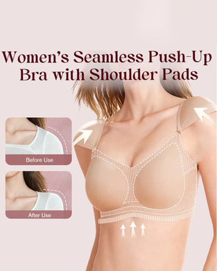 Soutien-Gorge Push-Up Sans Coutures Rembourré Pour Femme