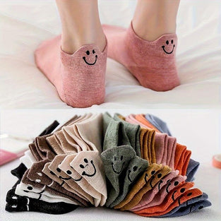💖 Chaussettes Cheville au Visage Mignon – Apportent de la Joie à Chacun de Vos Pas