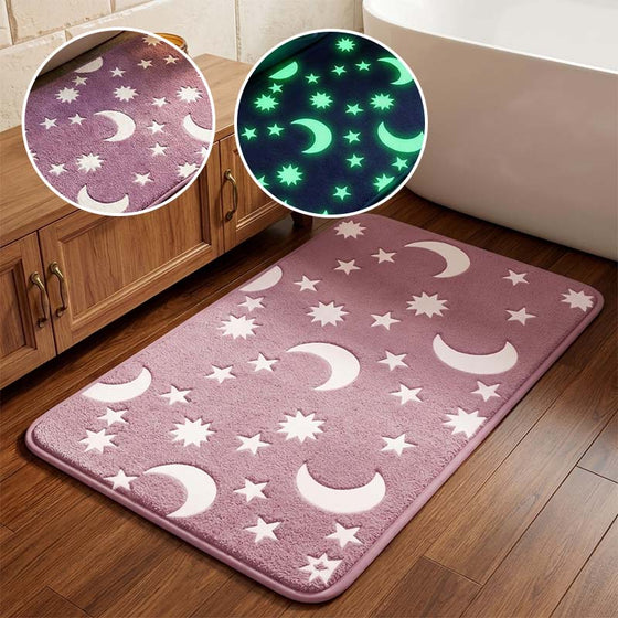 Tapis de sol en polaire corail luminescent