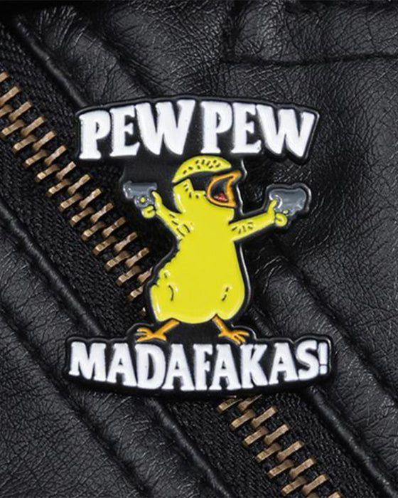 Broche avec Lettre & Design de Canard Cartoon