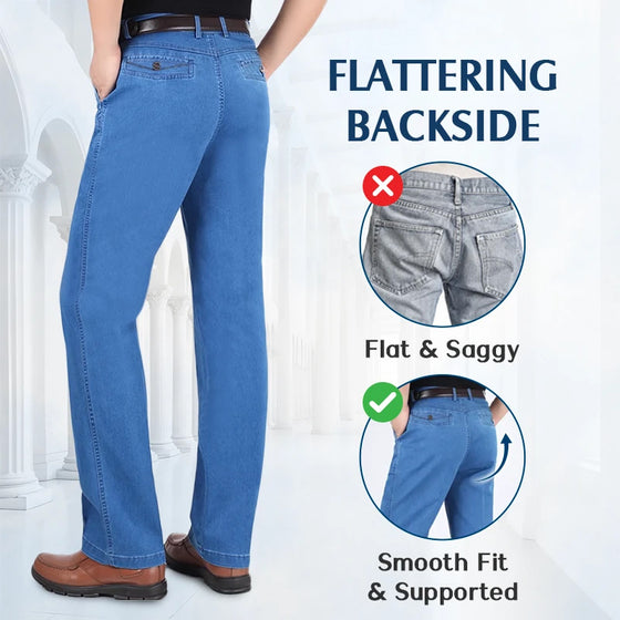 Jean Homme Classique Coupe Droite Extensible