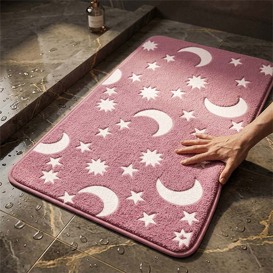 Tapis de sol en polaire corail luminescent