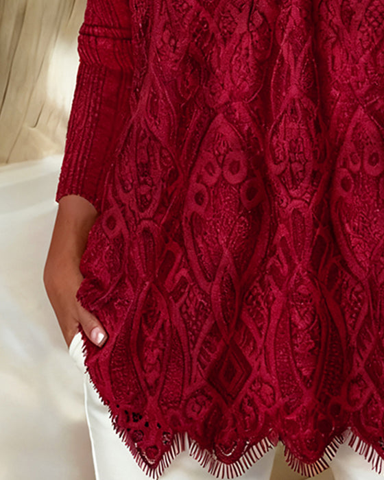 Haut Carré Encolure Dessous de Bras Dentelle