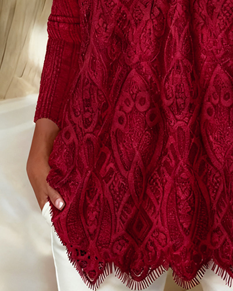 Haut Carré Encolure Dessous de Bras Dentelle