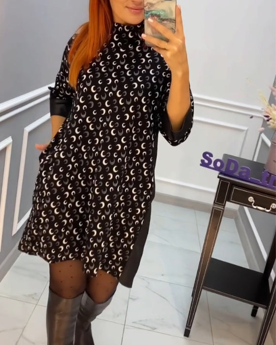 Robe papillon imprimée décontractée