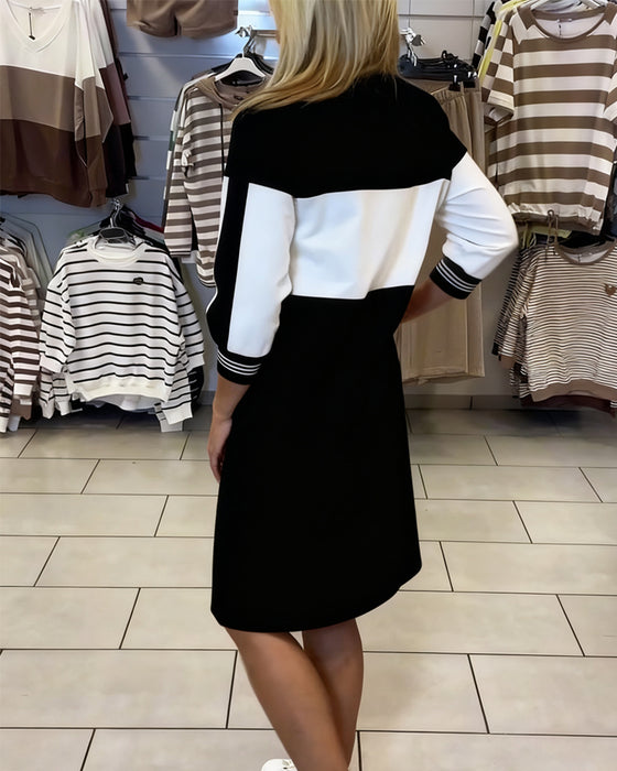 Robe À Panneaux De Couleur Contrastante