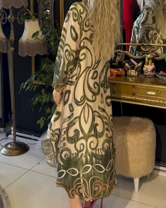 Robe imprimée ample et élégante