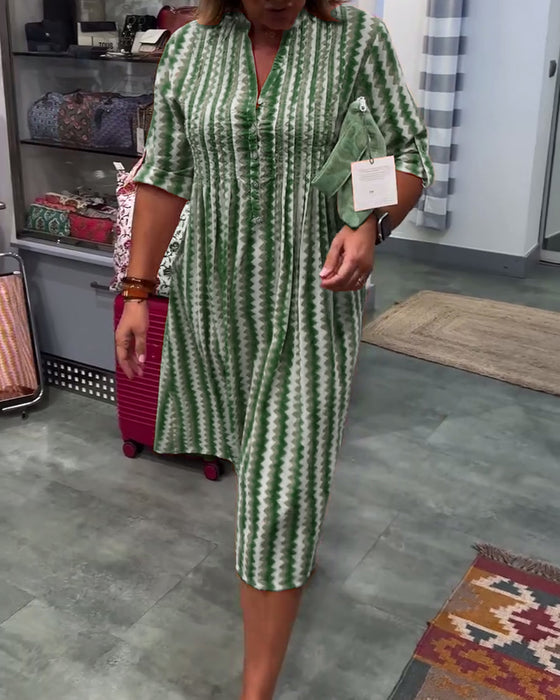 Robe À Imprimé Vagues