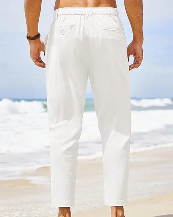 Pantalon Homme Décontracté Cropped