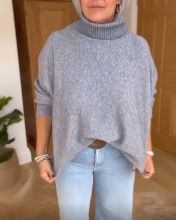 Pull  à  modèle de base  décontracté et vent