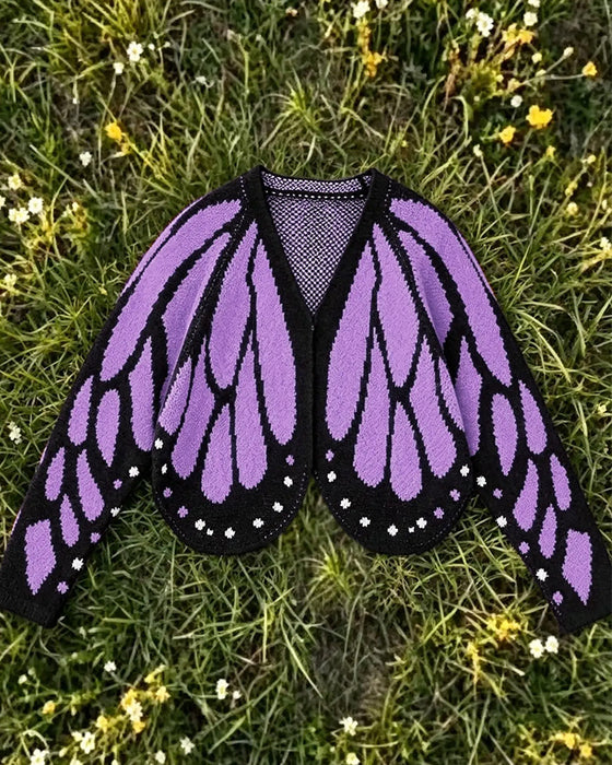 Cardigan Papillon Mode Décontracté