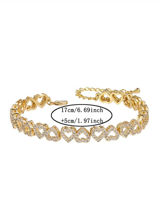 Bracelet Amour Diamant Mode
