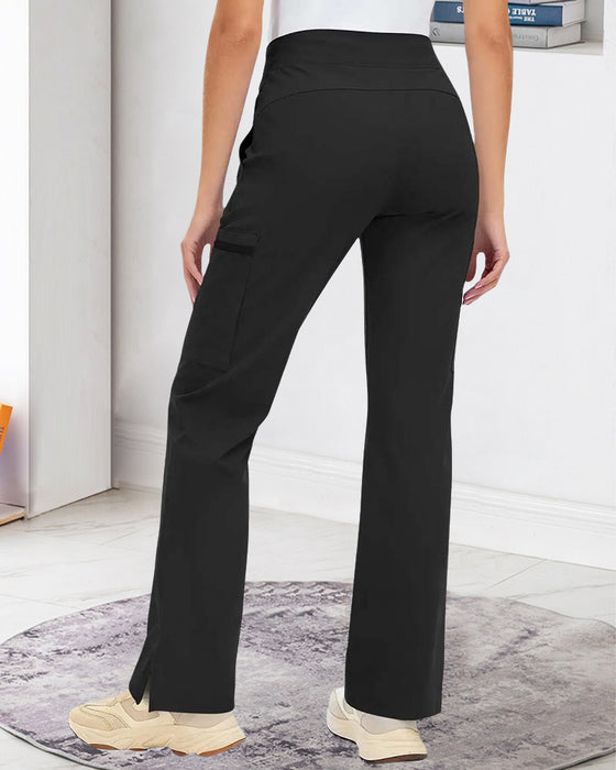Pantalon Double Poche Slim Attacher Décontracté