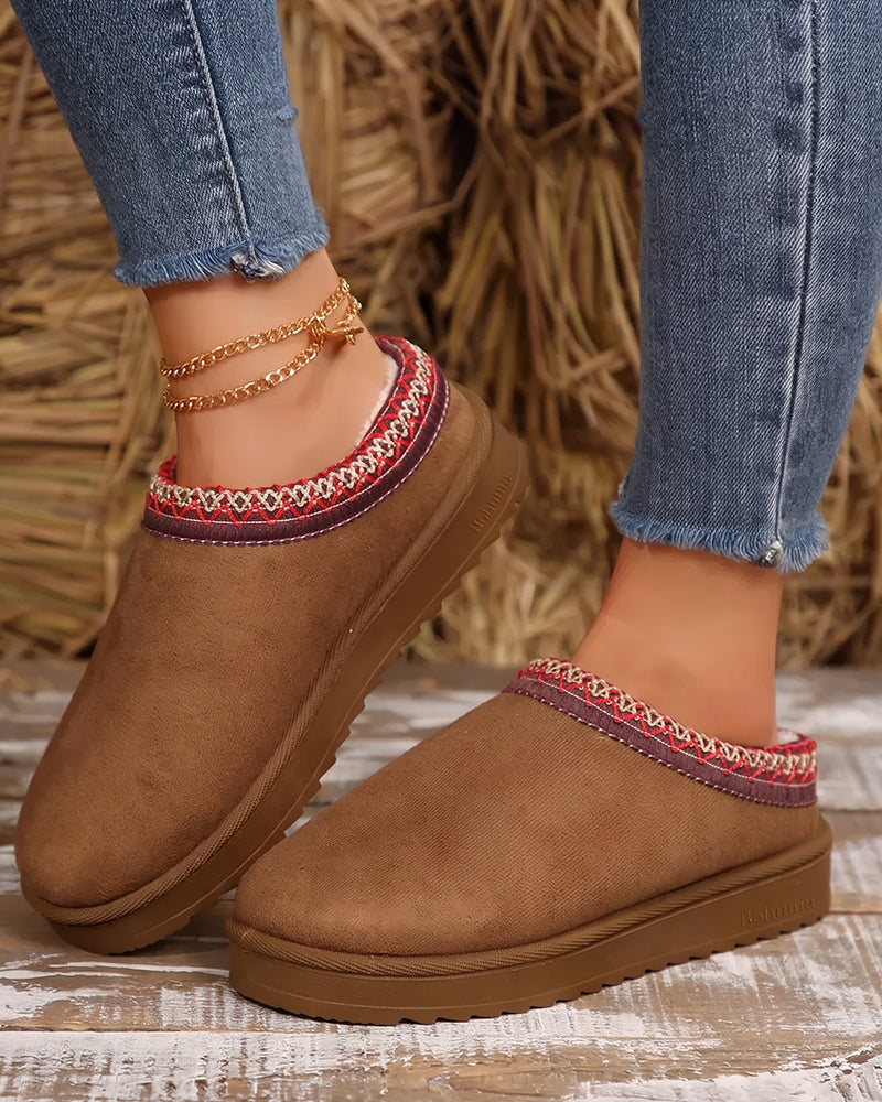 Femme Chaussons Slip-On