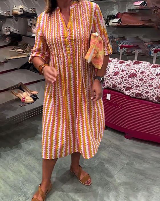 Robe À Imprimé Vagues