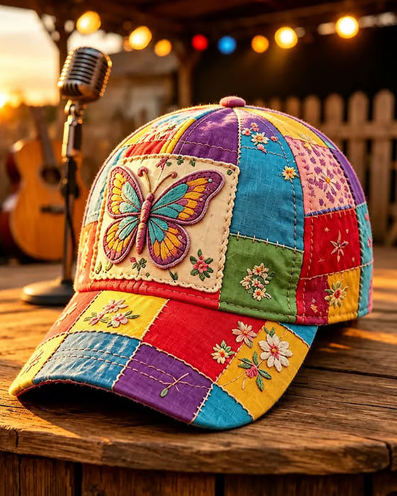 Casquette De Baseball Brodée Papillon