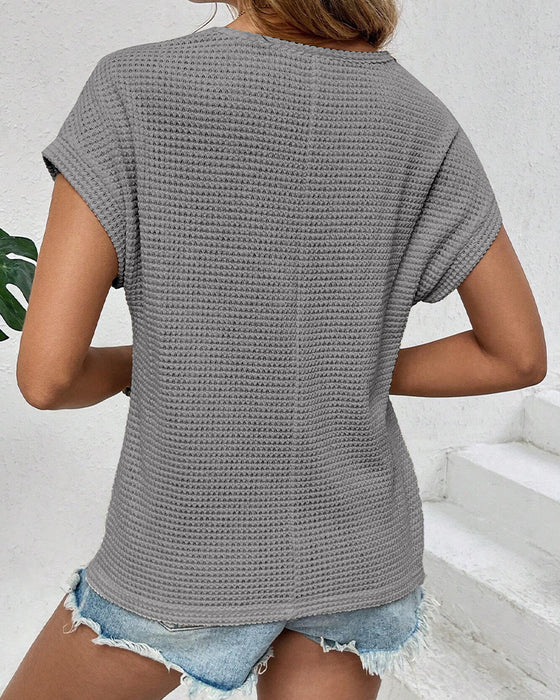 T-Shirt Raglan Maille Évidé Respirant