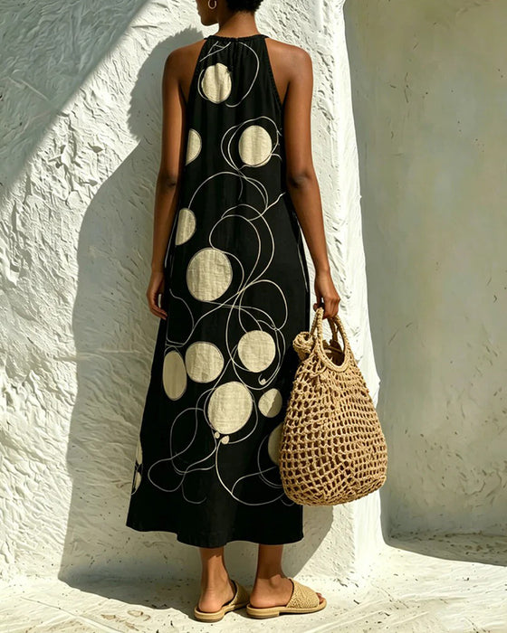 Robe Col Nu Pois Chic