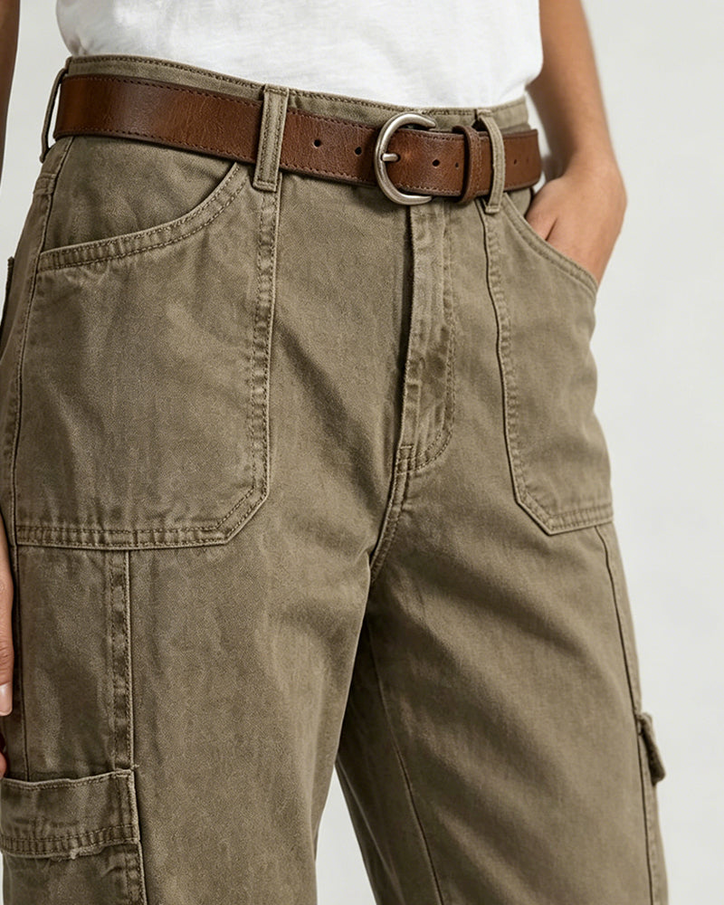 Pantalon Vintage Design Décontracté