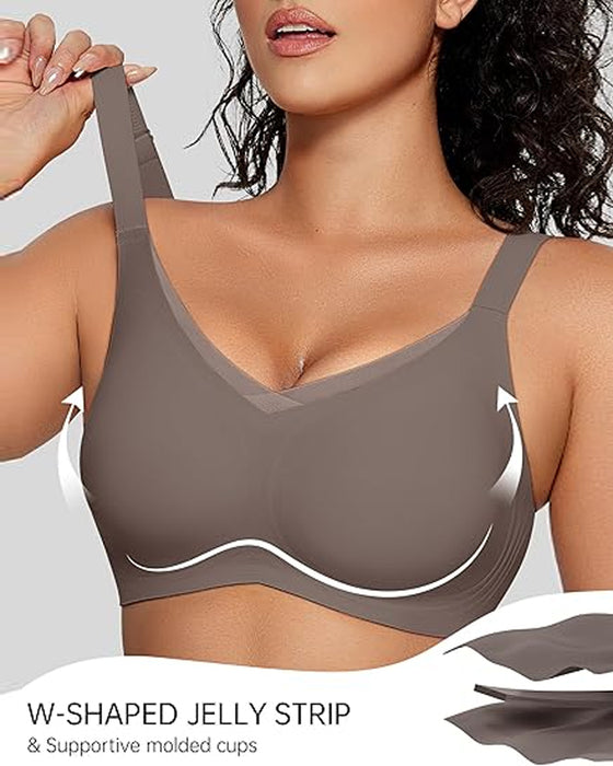 Soutien-Gorge Sans Armature Pour Femme En V Mesh – Bralette Confortable Et Offrant Un Bon Maintien