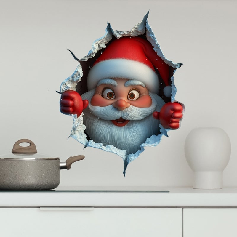 Ensemble d’Autocollants Muraux Père Noël