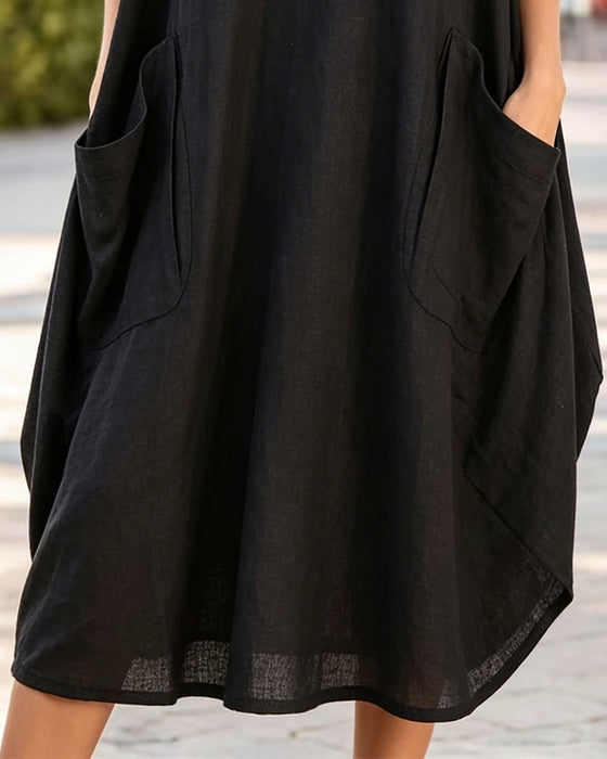 Robe Décontractée Et Artistique Coupe Ample