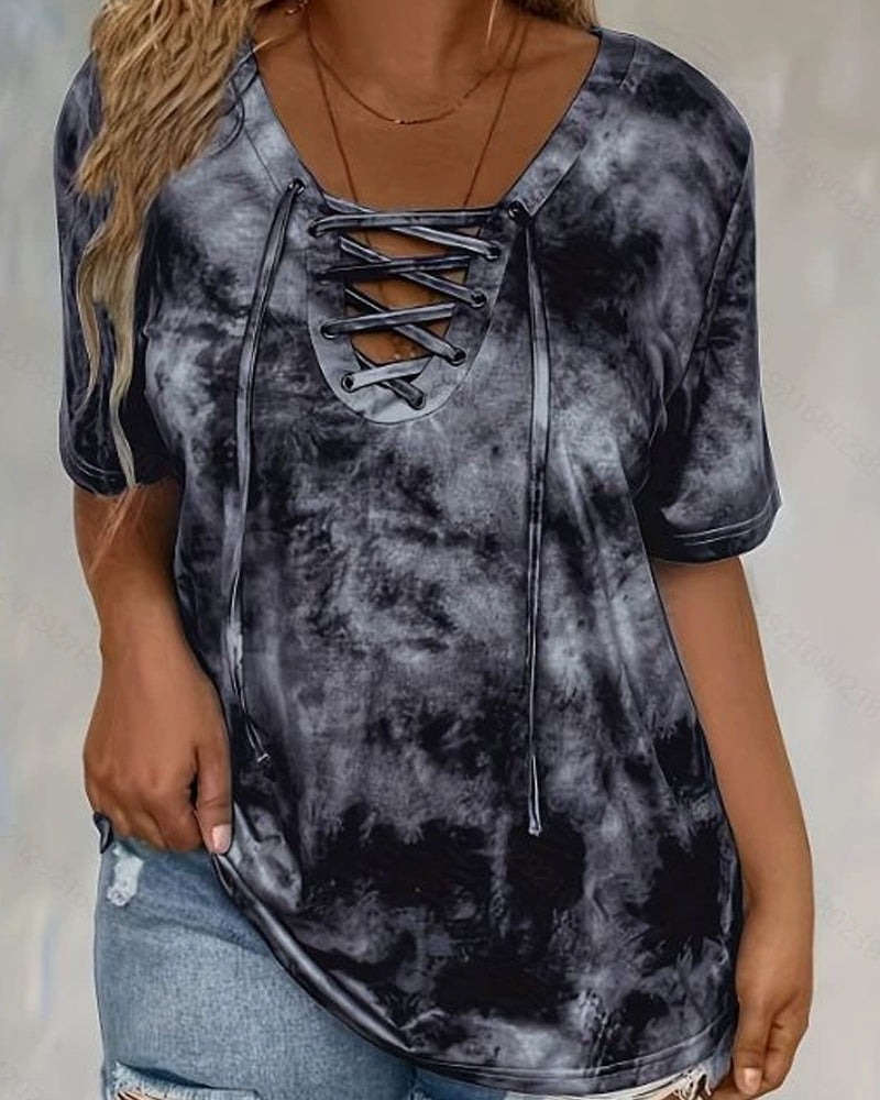 Chemisier Tie-Dye Imprimé
