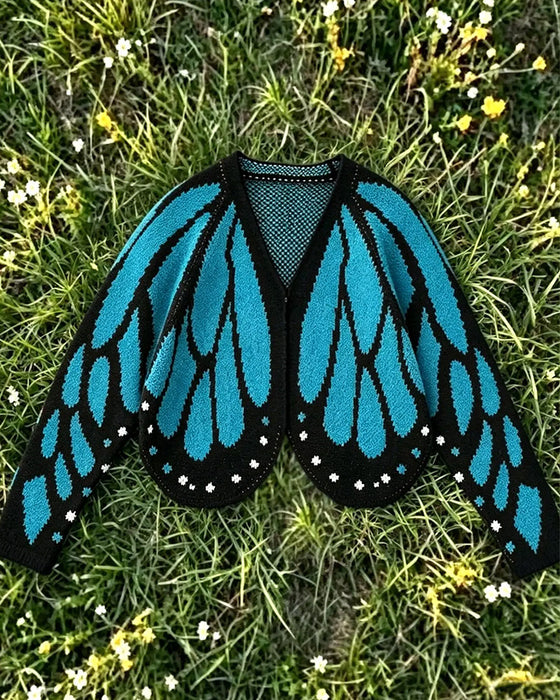 Cardigan Papillon Mode Décontracté