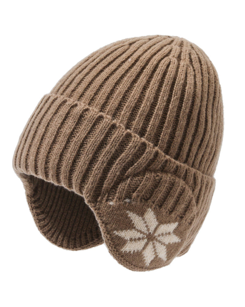 1 pièce Bonnet d’Hiver pour Femme Doublé en Polaire avec Oreilles en Polaire