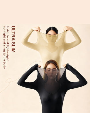 Sous Vêtements Thermiques Femme Ultra Fins Sans Couture