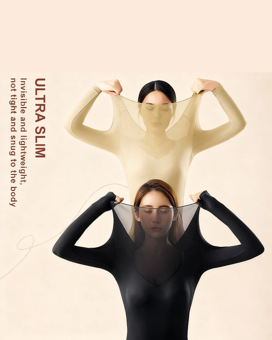 Sous Vêtements Thermiques Femme Ultra Fins Sans Couture