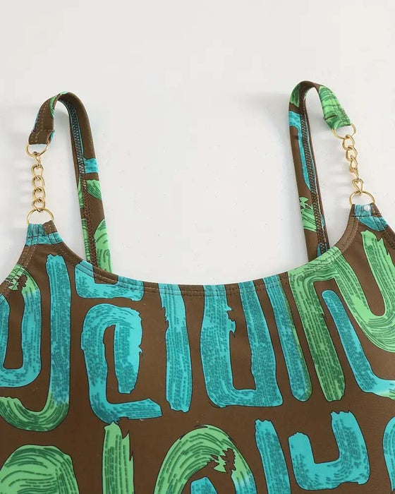 Maillot De Bain Sexy Une Pièce Bretelles