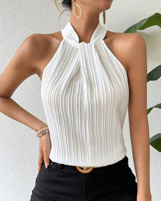 Débardeur Sans Manches Dos Nu