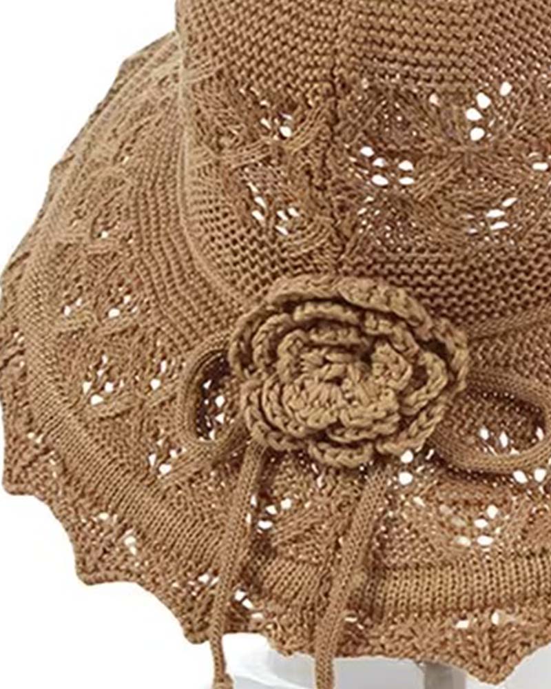 Chapeau Femme Fleur Au Crochet Pêcheur