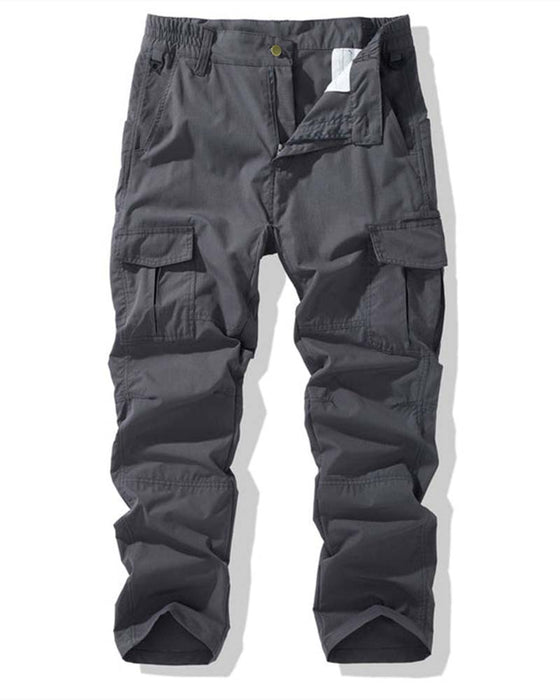 Pantalon Taille Élastique Double Poche Cargo