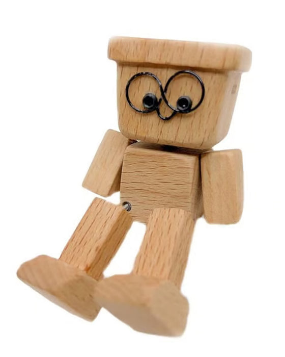 Figurine En Bois Charmant Jambes Qui Se Balancent Petit