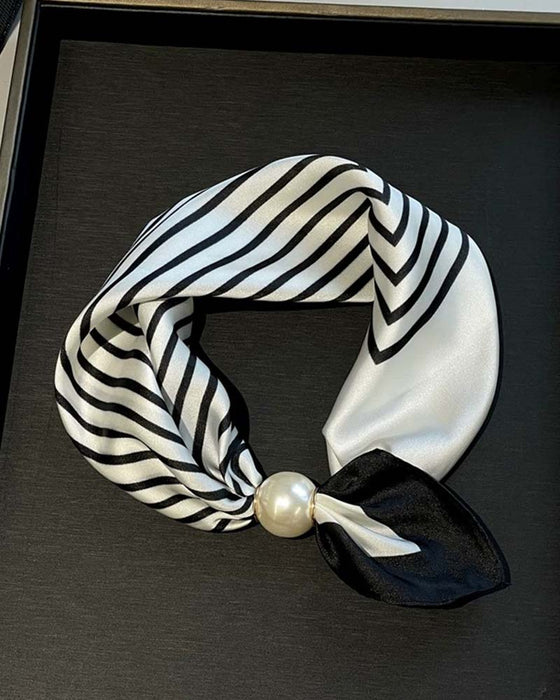 Glamour Sans Effort: Écharpe Collier De Perles 🧣