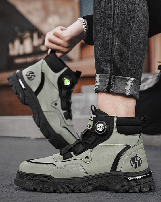 Chaussures Homme Outdoor Boucle Tournante Travail 🔄👞 – Imperméable 💦, Anti-dérapant 🚶‍♂️, Confortable , Respirant 🌬️