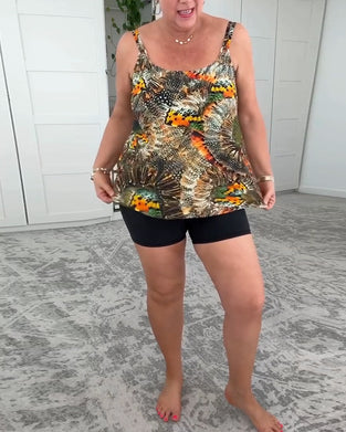 Maillot De Bain Deux-Pièces Imprimé Boxer