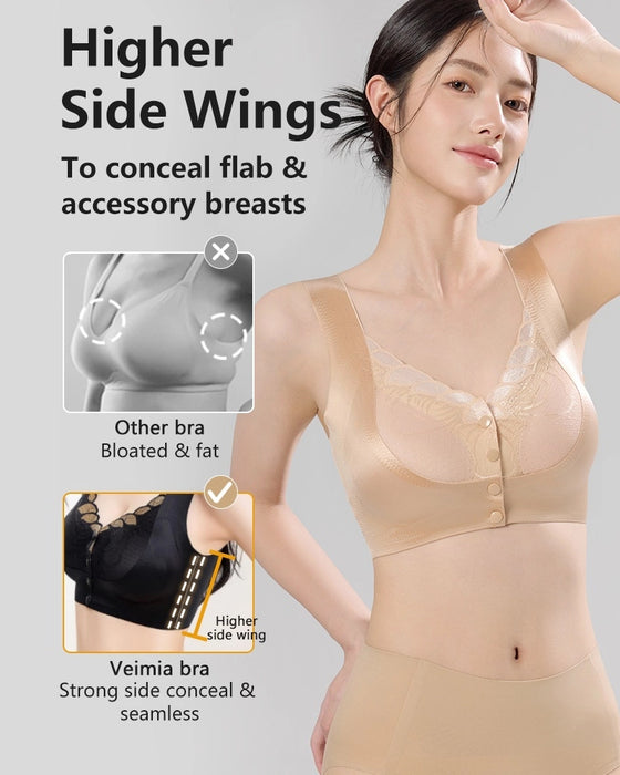 Soutien-gorge Fermeture Devant Satin Dentelle