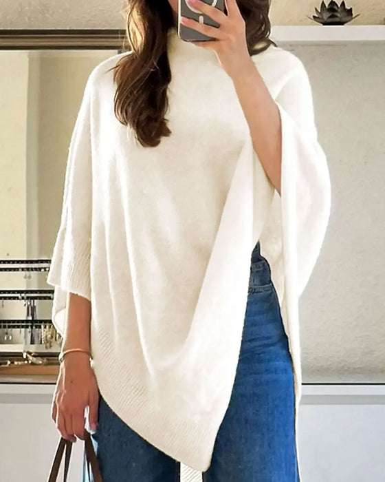 Pullover Col Haut Asymétrique