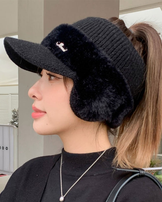 Bonnet Chaud Tricoté Tendance