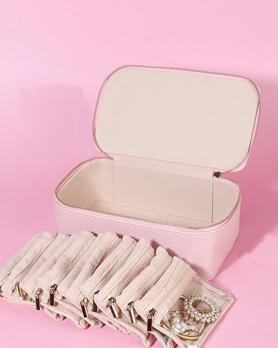 Boîte À Bijoux De Voyage Avec Petites Poches