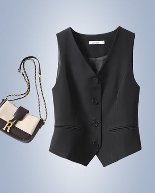 Veste de costume pour femme de couleur unie